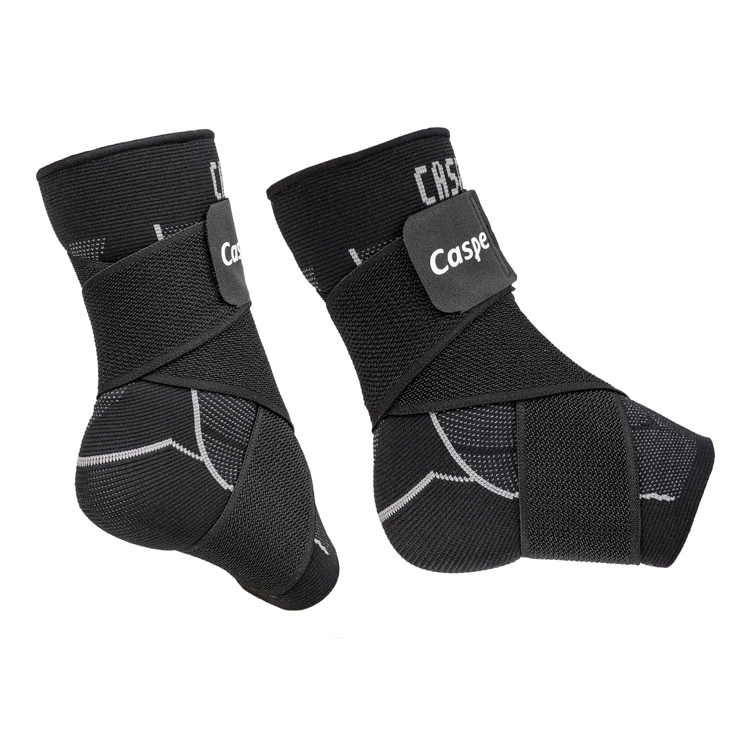 Caspe 2 Pack Breathable Ankle Brace with Adjustable X-Strap – 3D Knit Compression Support for Men & Women, Workout, Sports & Daily Use