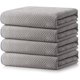 thumbnail image 1 of Toallas de Baño, 4pcs Toallas Microfibra Suaves y Ultra Absorbentes, Toalla para Baño Secado Rápido, Adecuado para Baños, Hoteles, Gimnasios y Spas (Gris), 1 of 4