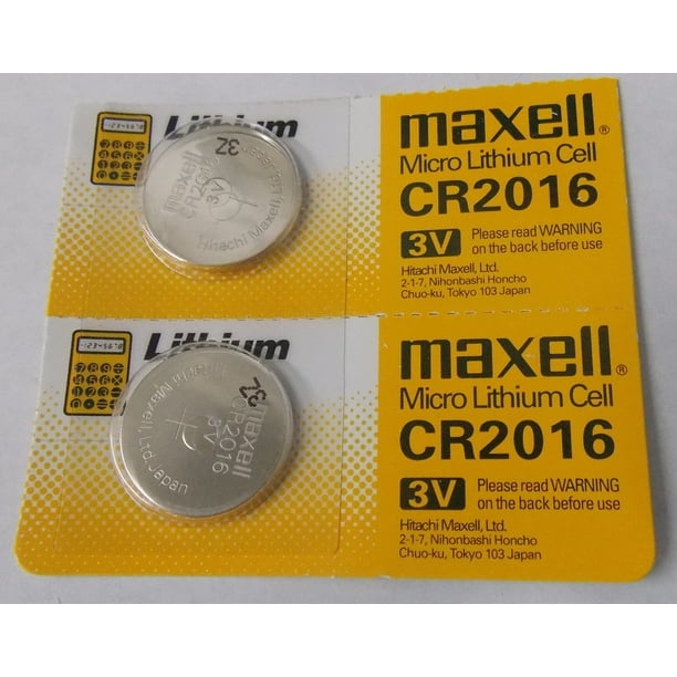 Maxell Cr16 3 Volt Lithium Coin Battery 2 Pack Free Shipping Walmart Com Walmart Com