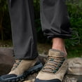 thumbnail image 6 of Mens Elastic Waist Cargo Pants Casual Outdoor Joggers Straight Leg Hiking Workout Trousers with Pockets, 6 of 8