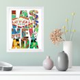 thumbnail image 2 of Designs ByLITA Las Vegas, Nevada Inspirational, 5 x 7 White Wall Print (Framed) | American Cities Stylish Home Decoration, 2 of 6