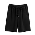 thumbnail image 4 of hoksml Girls Drawstring Shorts Back to School Casual Elastic Waist Playwear Shorts, 4 of 5