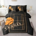 thumbnail image 1 of YST Sports Theme 7-Piece Comforter Set, Queen, Tennis, Orange Black, 1 of 4