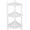 Antique White, variant on Corner Book Shelf, Corner Table, Corner Shelf Stand, Bathroom Corner Shelf, Corner Shelves for Small Space, Standing Shelf Units Home Office - (L 14.5X W 14.5X H 40 - Antique White)