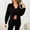 Black, variant on Ynynloco Women's Corduroy Button Down Shirts Boyfriend Long Sleeve Oversized Blouses Tops