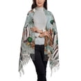 thumbnail image 2 of Honeii Mallard Ducks Swimming Print Scarf Oversized Scarf Tassel Fall Winter Thick Scarf Warm Shawl Women,Women's Scarves & Wraps, 2 of 8