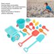 thumbnail image 2 of 16pcs Kids Beach Toys Set Bucket Shovel Rake Sand Model Watering Can Sand Toys for Outdoor Play, 2 of 4