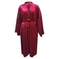 thumbnail image 3 of Stylish Women Plus Size Satin Robes Kimonos and Sleepwear for Comfort and at Night, 3 of 4