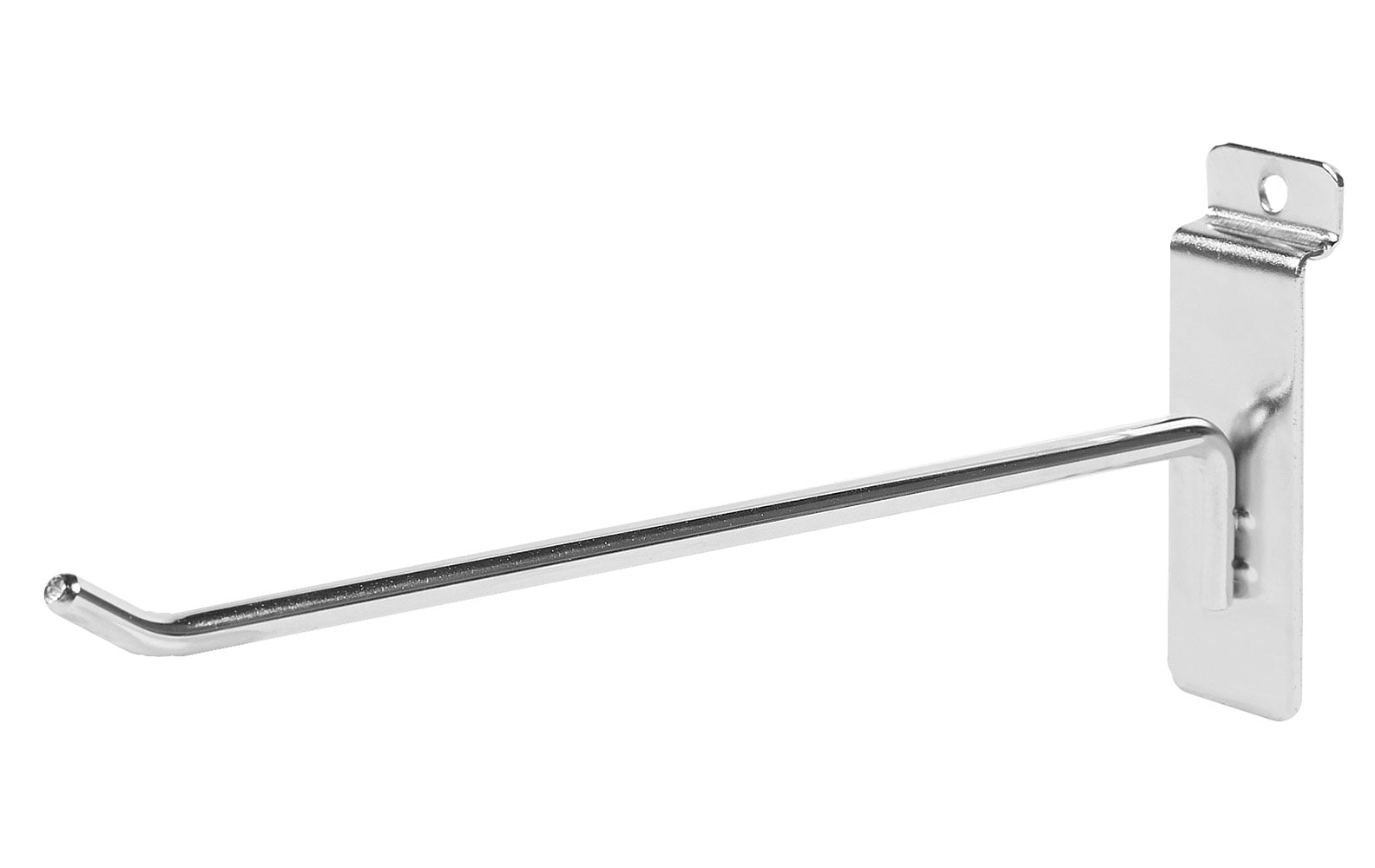 8" Slatwall Hooks Chrome Pack of 50