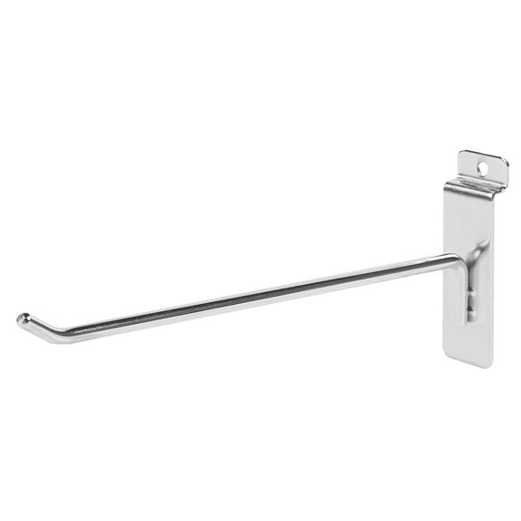 8" Slatwall Hooks - Chrome - Pack of 50