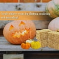 thumbnail image 5 of 3-Pack Mini Decorative Hay Bales Natural Straw, 2.5in x 3.5in Small Fall Harvest Décor for Tiered Trays Autumn Crafts Halloween Displays Thanksgiving Table Accents DIY Projects, 5 of 7