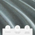 thumbnail image 3 of Linen-Look Polyester Shower Curtain in Essential Colors, 3 of 7