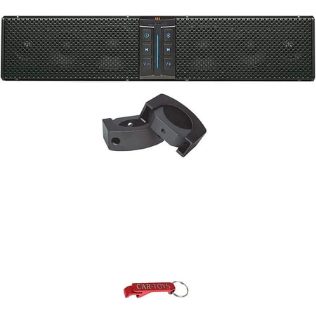 Powerbass XL-650 Bluetooth ATV/UTV 6 Speaker 250 W Soundbar & XL C-Clamps Kit