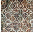 thumbnail image 3 of Tribute Azalea Distressed Vintage Floral Lattice 5x8 Area Rug in Multicolored, 3 of 8