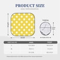 thumbnail image 7 of Lsque Yellow And White Polka Dot 2 PCS Windshield Sun Shade | CarFoldable Window Covers | Car Accessories Reflect UV for Universal Cars SUV Truck | Small, 7 of 7