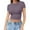 A, variant on Baberdicy Women's Crop Top T-Shirt - Summer Thin Round Neck Short Sleeve Pullover, Fashion Tight Fit Belly Shirt for Girls (A | M)
