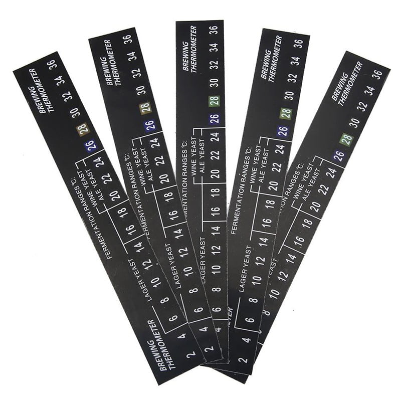 LCD THERMOMETER STRIP SELF ADHESIVE HOME BREW WINE BEER CIDER NEW 