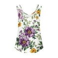 thumbnail image 3 of Zunfeo Tank Tops for Women Floral Spaghetti Strap Shirts Sexy Off The Shoulder Tops New Arrivals Multicolor L, 3 of 4