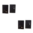 thumbnail image 1 of Seitruly Cuaderno de bocetos negro, cuaderno de dibujo, papelería, planificador de papel en blanco negro, diario, álbum de fotos DIY, adultos y niños Patrón aleatorio 20.5*14 cm 2piezas, 1 of 5