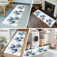 thumbnail image 5 of Blue Tulip Runner Rug for Hallway 2x6ft, Transparent Flowers Minimalist Modern Art Non Slip Floor Mat Washable Low-Profile Indoor Carpet for Living Room, Bedroom, Dining Room, 5 of 9
