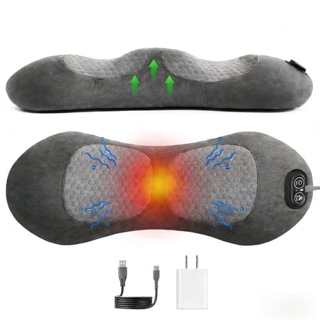 3-in-1 Back Massager for Deep Tissue Therapy, combining stretching, vibration, and heating to relieve lower back pain and support spinal health at home or in the office