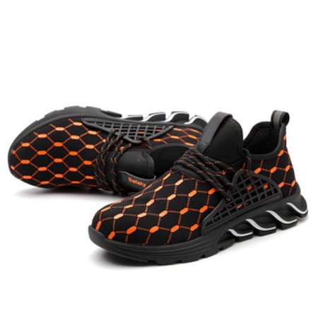 

Unisex Steel Toe Shoes Anti-puncture Work Shoes Non-Slip Composite Toe Work Shoes for Women Men Orange 42