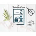 thumbnail image 3 of Darling Souvenir White Birthday Invitation Card 28 Pcs Fill or Write In Blank Invites Printable Party Supplies 5 x 7 Inches, 3 of 5