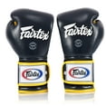 thumbnail image 4 of Fairtex BGV9 Mexican Style Blue Yellow Muay Thai Boxing Glove - Heavy Hitter, 4 of 5