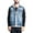 Layered Hoodie Indigo, variant on Victorious Men's Distressed Layered Zipper Hoodie Denim Jean Vest DK110 - Indigo - X-Large