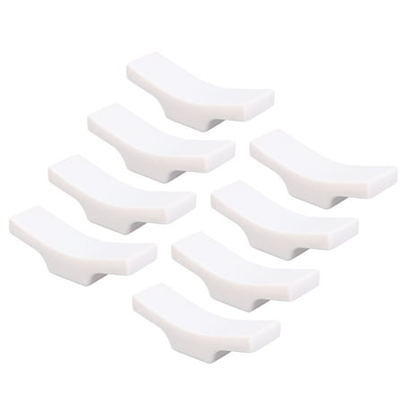 

NUOLUX 8PCS Resin Chopstick Holder Creative Ceramic Simulation Spoon Rack Fork Stand Table Supplies (White)