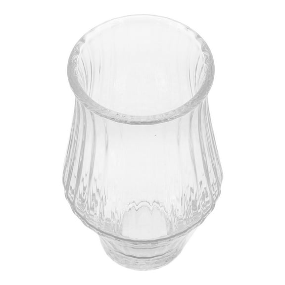 WHAMVOX Glass Drinking Cups Ribbed Drinking Glasses Creative Beverage Cocktail Glasses Decorative Glassware for Cocktail Wine Milk Soda Juice