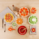 thumbnail image 4 of Cuencos pequeños de cerámica con diseño de limón y fruta pintados a mano, para helado, aperitivos, cereales y postres, 4 of 5