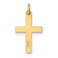 thumbnail image 2 of Real 14kt Yellow Gold Small Cross Charm Pendant; for Adults and Teens; for Women and Men, 2 of 6