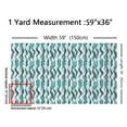 thumbnail image 3 of Manfei Teal Wave Lines Sewing & Crafting Fabric (1 Yard), Contemporary Abstract Home Decor Fabric by the Yard, Geometric Stripes Fabric by the Yard, 3 of 6