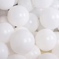 thumbnail image 1 of Globos blancos de 12 pulgadas 50 piezas KIRIKOU globos de látex aniversario de la boda de cumpleaños ducha de bebé graduación fiesta de Navidad decorada con globos de helio, 1 of 4