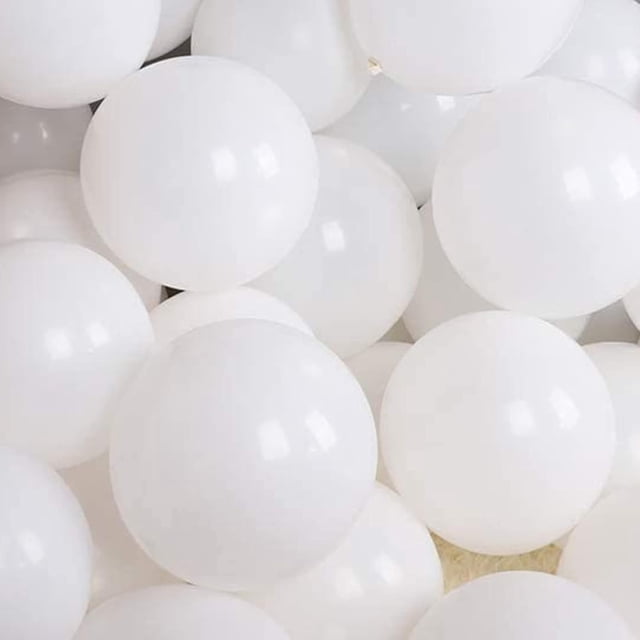 Globos blancos de 12 pulgadas 50 piezas KIRIKOU globos de látex aniversario de la boda de cumpleaños ducha de bebé graduación fiesta de Navidad decorada con globos de helio