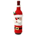 thumbnail image 1 of Christmas Wine Bottle Set Knitted Cloth Old Man Doll Champagne Set Desktop Dress Up Props For Holiday Decorations, 1 of 6