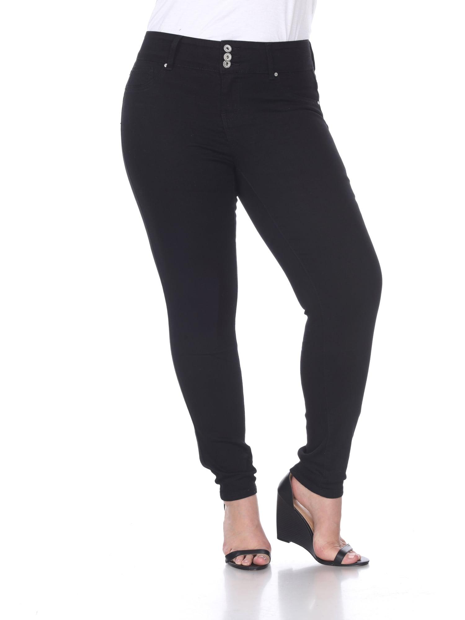 walmart plus size black jeans