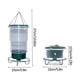 thumbnail image 3 of Clearance!Comedero plegable para pájaros de hierro para patio al aire libre,alimentación colgante, 3 of 6