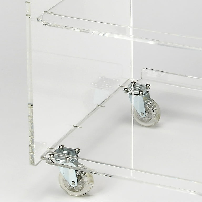 Clear Acrylic Rolling Server Bar Cart Clear Acrylic Rolling Server Bar Cart