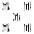 thumbnail image 3 of Scienceny 4 correas de amarre de bucles suaves de 18 pulgadas, 1900 lb, carga de trabajo resistente de 2500 lb para motocicleta UTV/ATV Snowmobile Type4 NO4 Scienceny CBP087810, 3 of 4