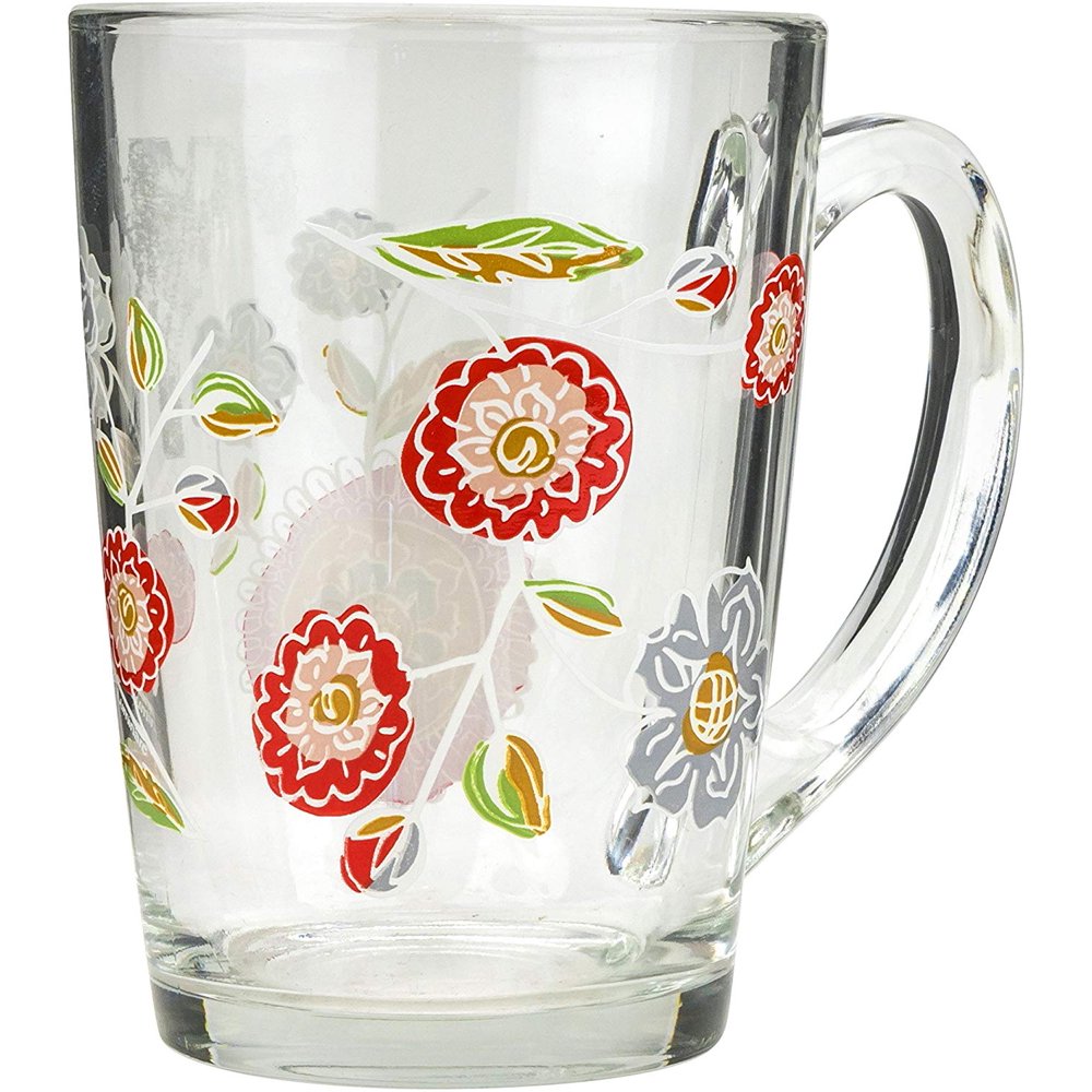 Luminarc "Silene" 11 Oz Mug, Tempered Glass Tea and Coffee Cup, Break