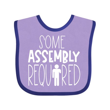 

Inktastic Some Assembly Required Left Arm Amputee Gift Baby Boy or Baby Girl Bib
