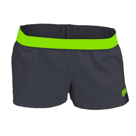 Juniors Black Short - Juniors New Short, Black & Limeade - Large
