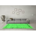 thumbnail image 3 of Ahgly Company Indoor Round Abstract Green Modern Area Rugs, 6' Round, 3 of 4