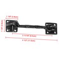 thumbnail image 4 of Yescom 2 Pcs 4 1/2" Sliding Barn Door Lock Latch Hook & Eye Cast Copper Hardware for Wood Doors Window Gate Cabinet Yescom Modern, 4 of 6