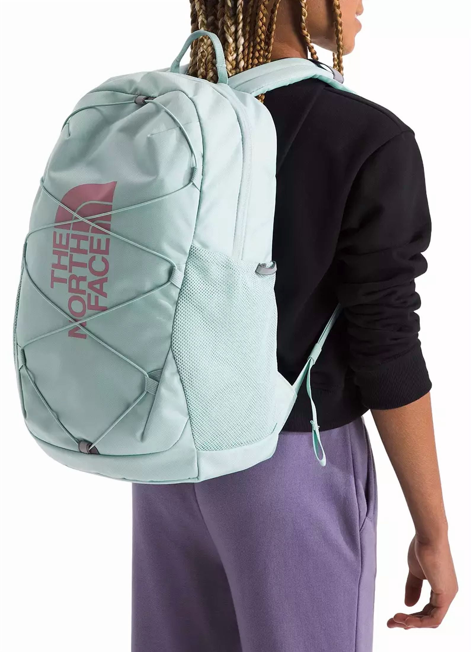 THE NORTH FACE Youth Court Jester Backpack (Muted Pine / Mauve, 25 L)