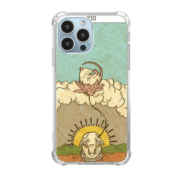 Death Tarot Card Case Compatible with iPhone 11 Pro Max,Unique Art Design TPU Shock-proof Full Cover