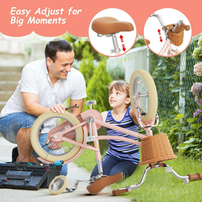 XJD 12 Inch Girls Bike for 2-4 Years Old Toddlers and Kids, Kid's