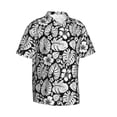 thumbnail image 2 of Balery Tropical Leaves Print Men's Hawaiian Shirts Short Sleeve Beach Shirt Relaxed Fit Vacation Button Down Shirts-3X-Large, 2 of 9